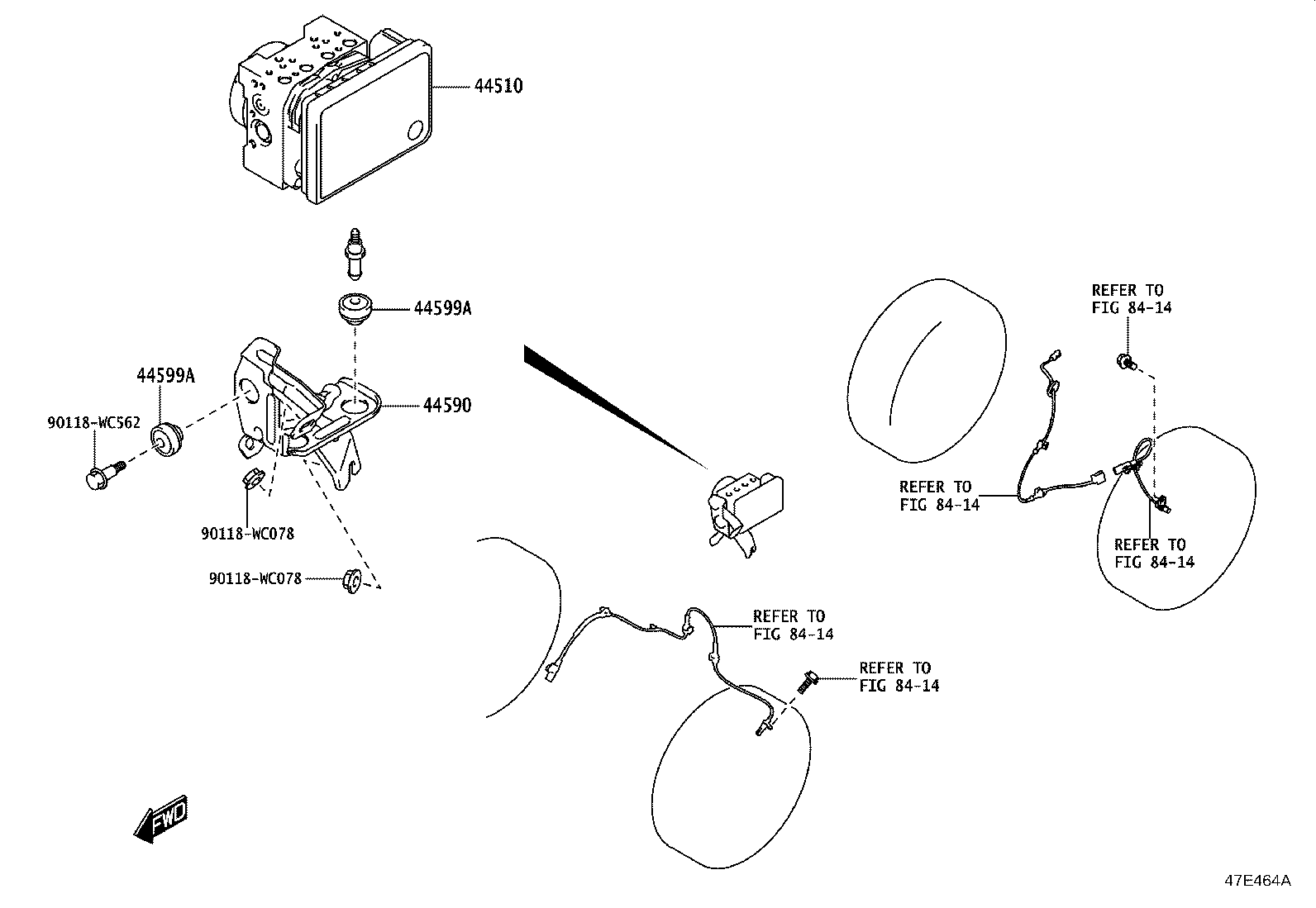 44540-WC002 ACTUATOR ASSY, BRAKE product image