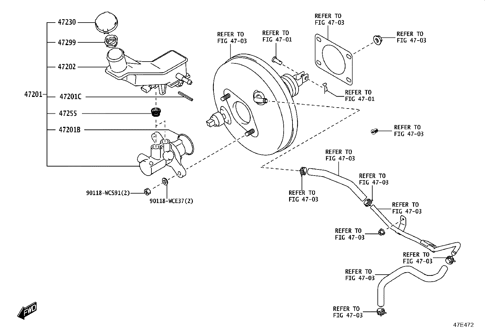 47220-WC014 RESERVOIR SUB-ASSY, BRAKE MASTER CYLINDER product image