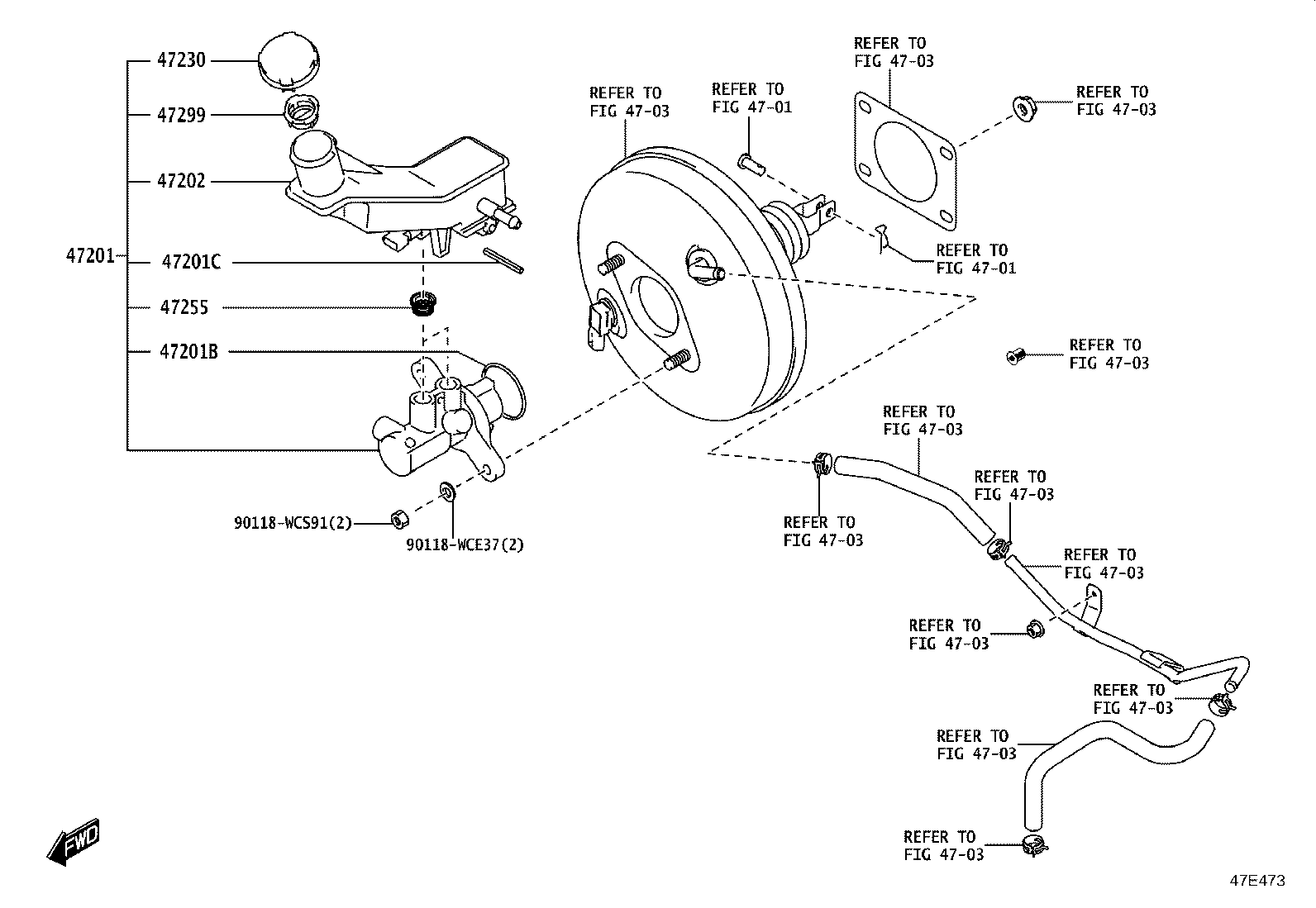 47220-WC014 RESERVOIR SUB-ASSY, BRAKE MASTER CYLINDER product image