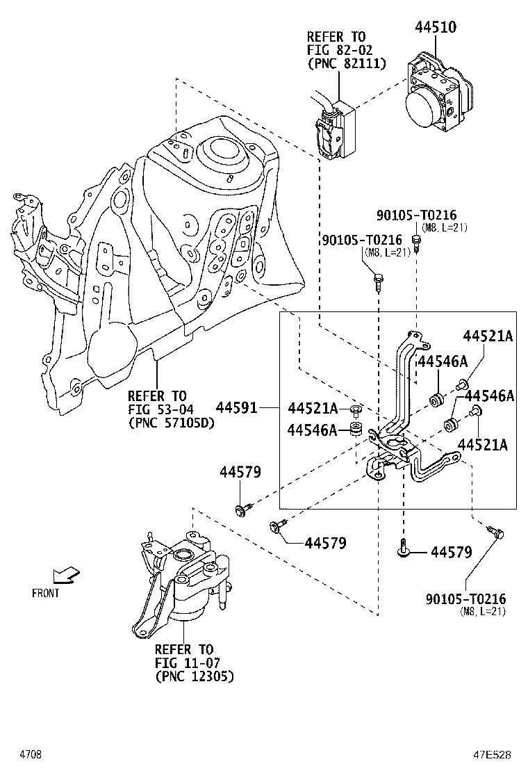 44050-BZF80 ACTUATOR ASSY, BRAKE product image