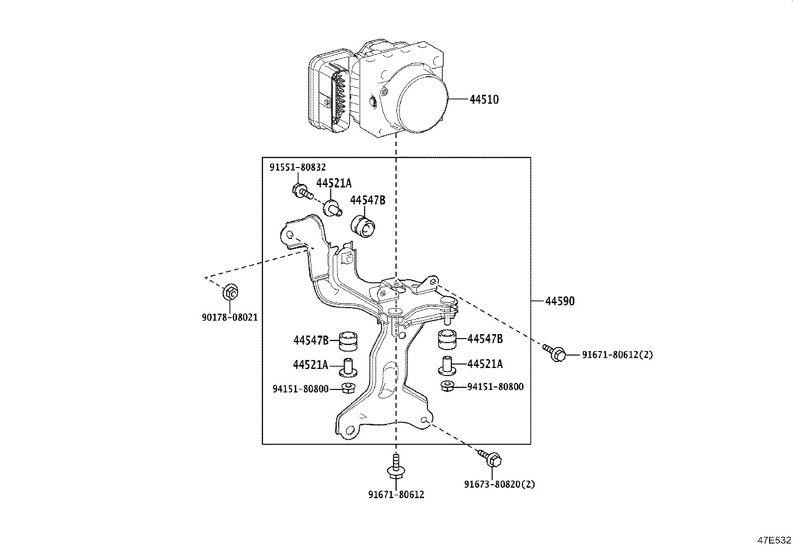 44050-V2020 ACTUATOR ASSY, BRAKE product image