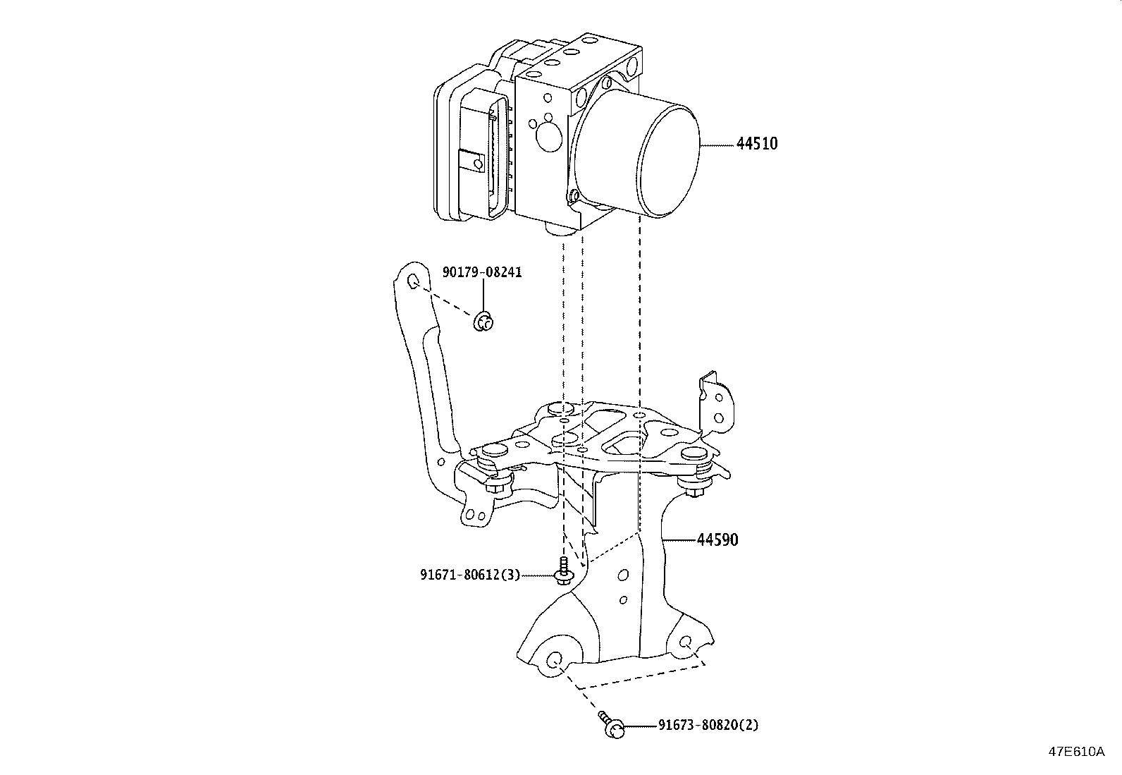 44050-40081 ACTUATOR ASSY, BRAKE product image