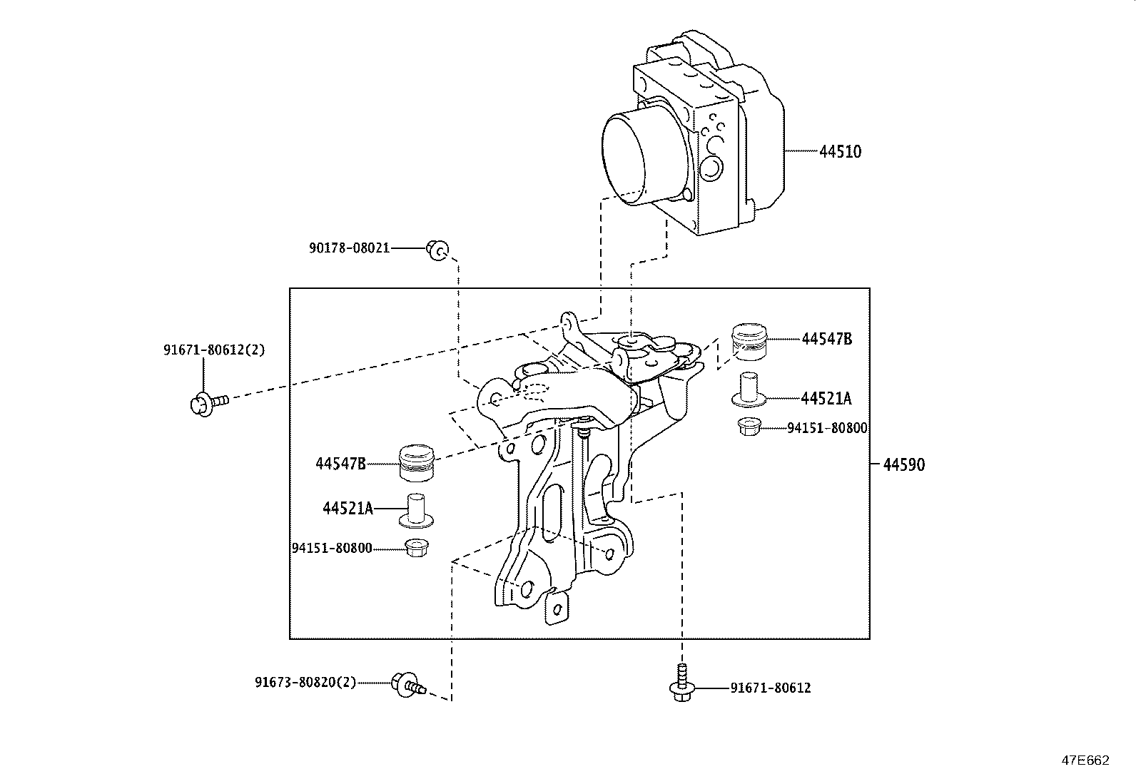 44050-30K90 ACTUATOR ASSY, BRAKE product image