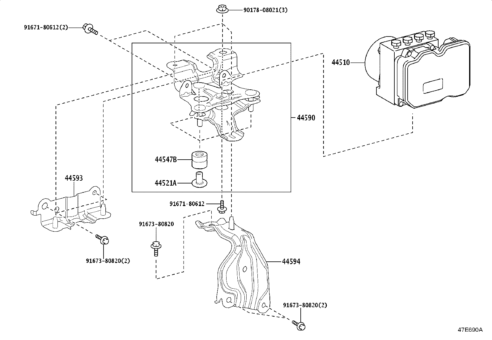 44050-60A01 ACTUATOR ASSY, BRAKE product image
