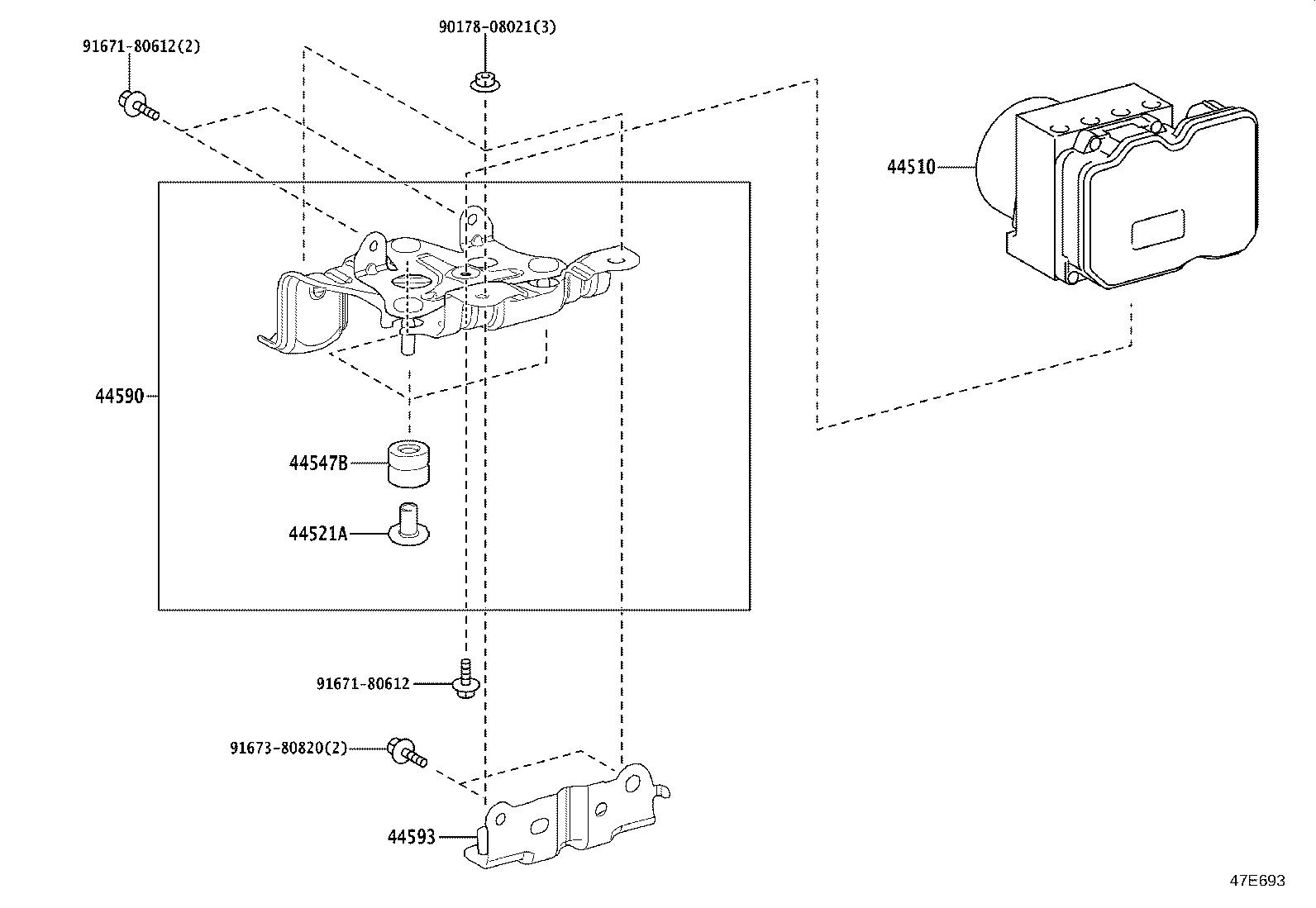 44050-60A01 ACTUATOR ASSY, BRAKE product image