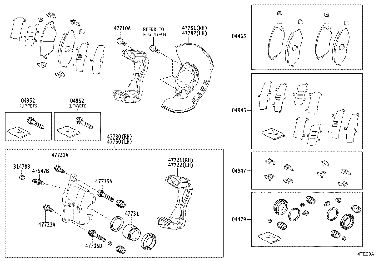 47781-0A050 COVER, DISC BRAKE DUST, FRONT RH product image
