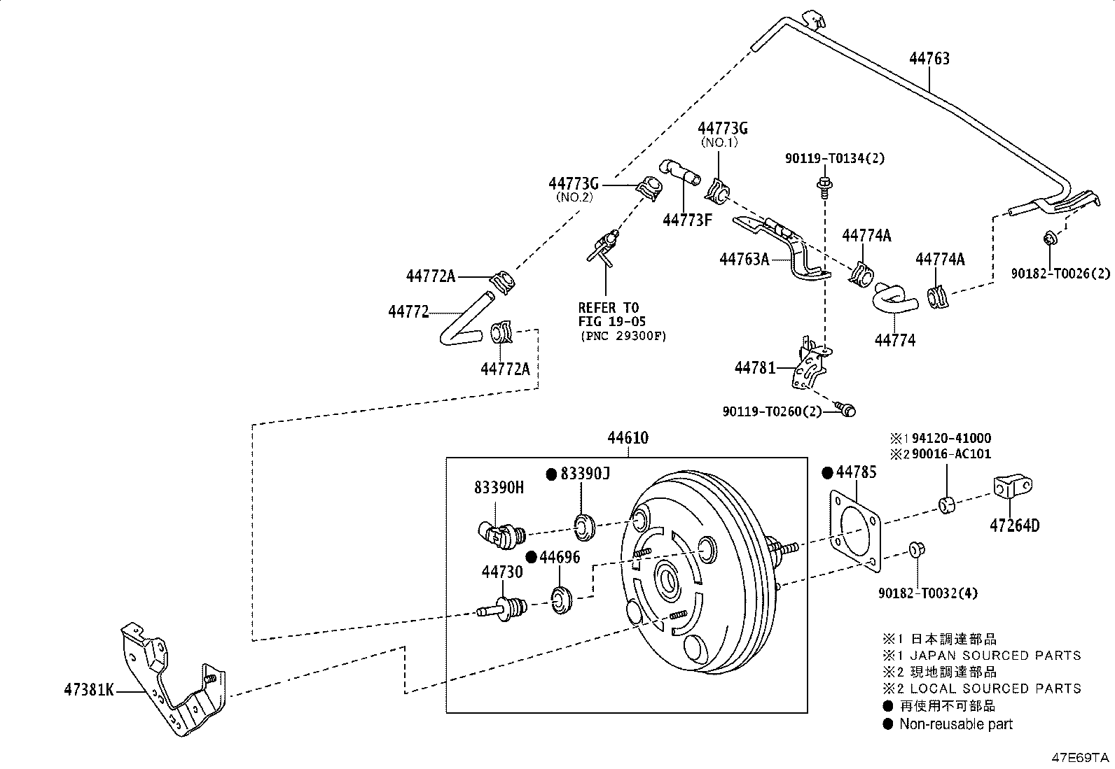 44610-0KA90 BOOSTER ASSY, BRAKE product image