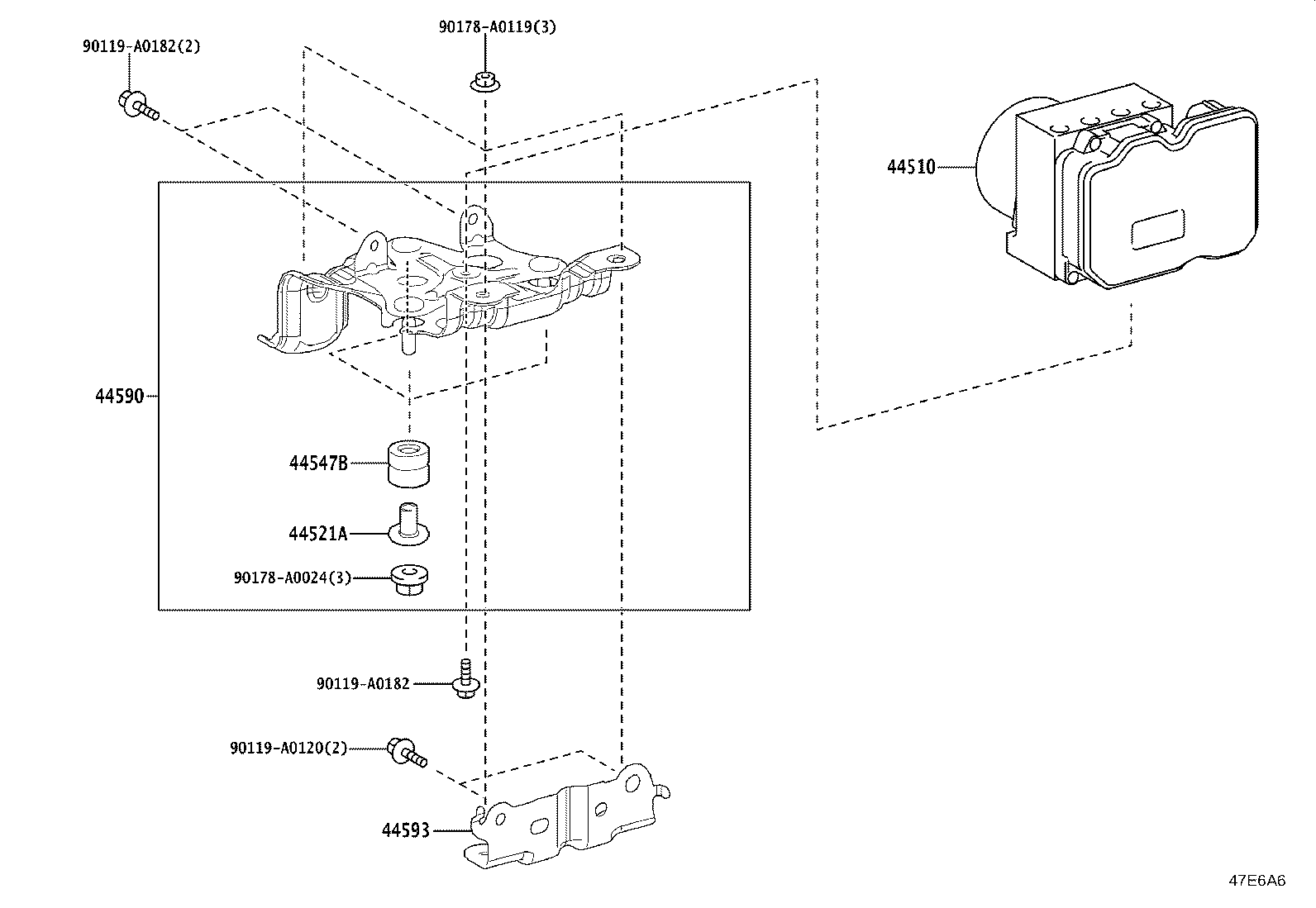 44050-AK080 ACTUATOR ASSY, BRAKE product image
