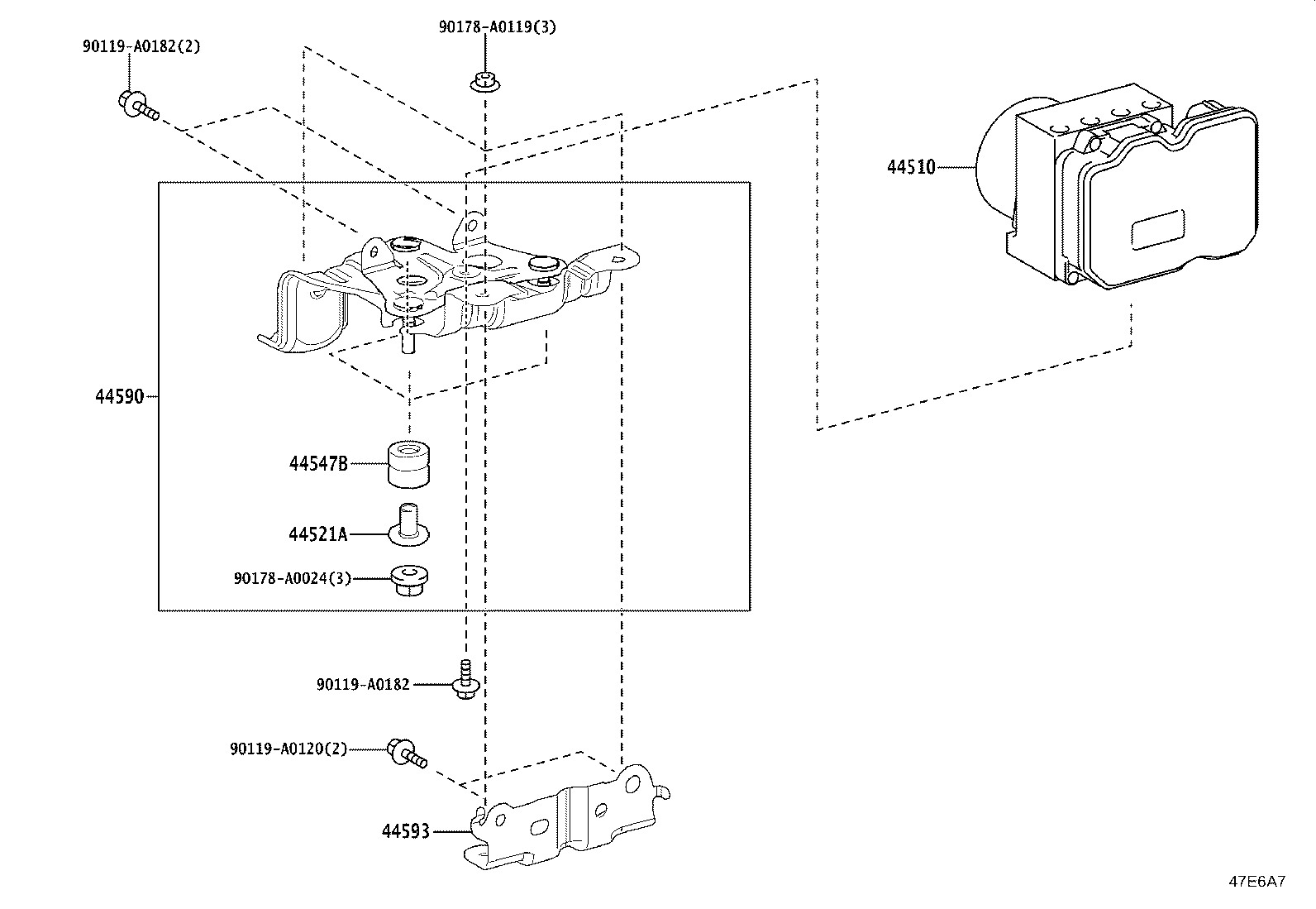 44050-AK080 ACTUATOR ASSY, BRAKE product image