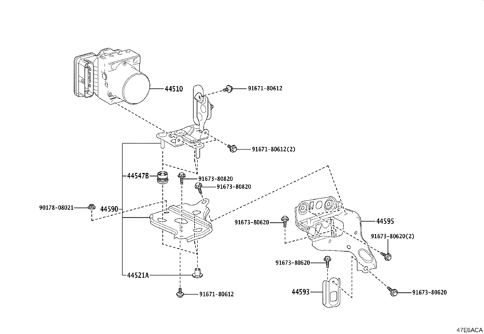 44050-30L50 ACTUATOR ASSY, BRAKE product image