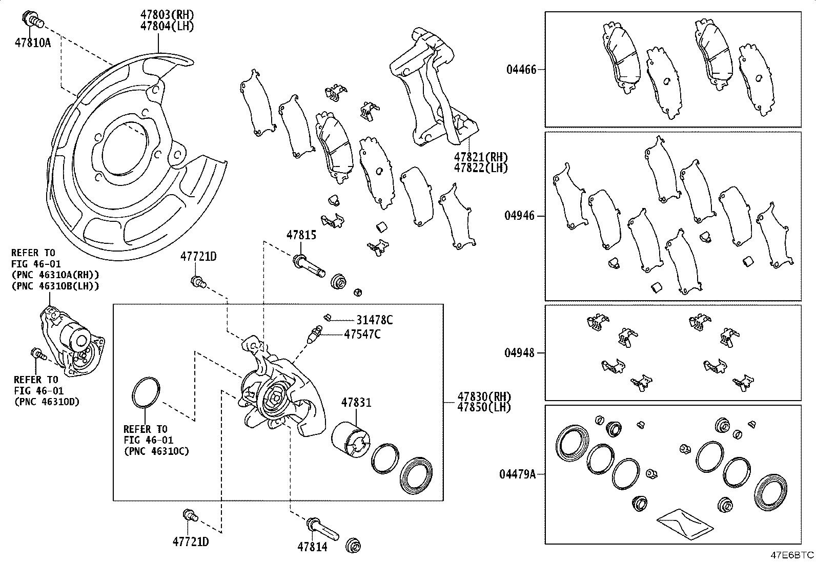 04466-04010 PAD KIT, DISC BRAKE, REAR product image