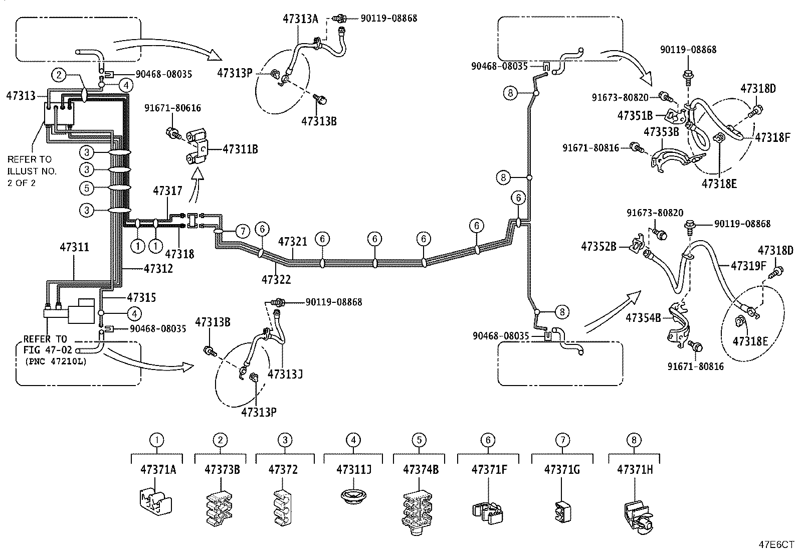 44050-76190 ACTUATOR ASSY, BRAKE product image