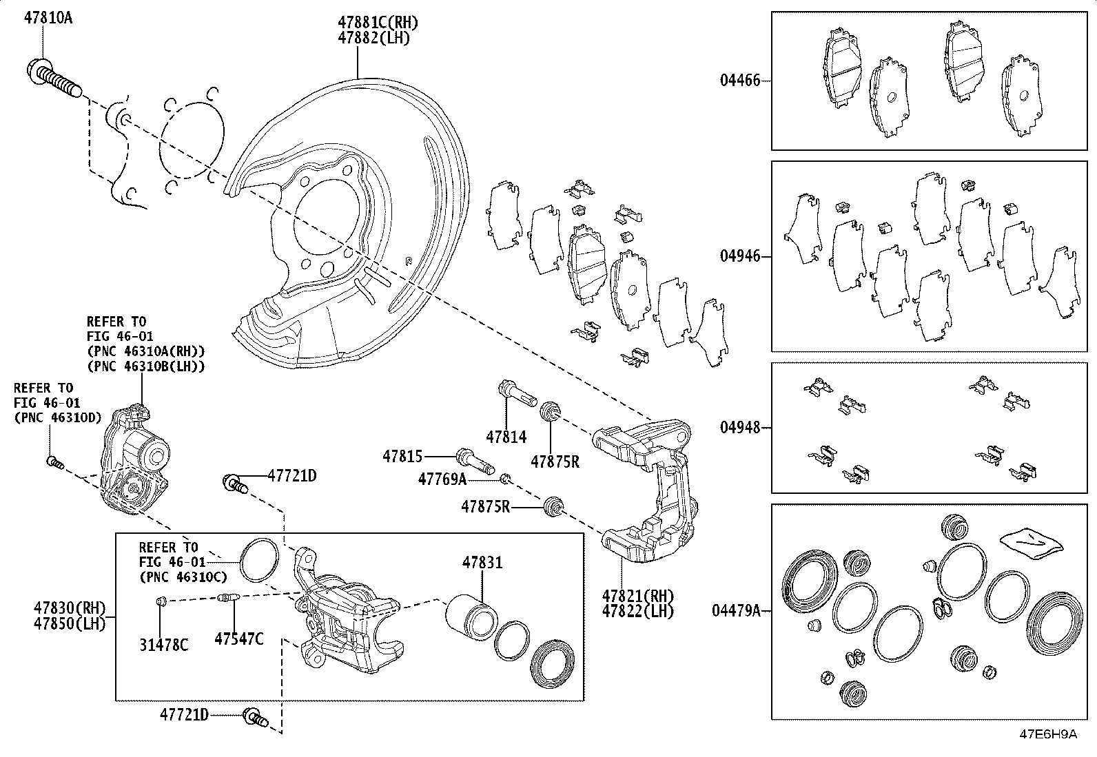 47830-30490 CYLINDER ASSY, DISC BRAKE, REAR RH product image