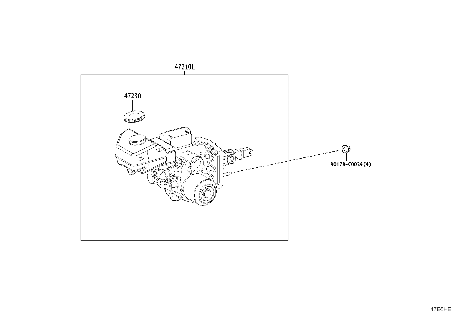 44551-07040 TUBE, BRAKE ACTUATOR, NO.1 product image
