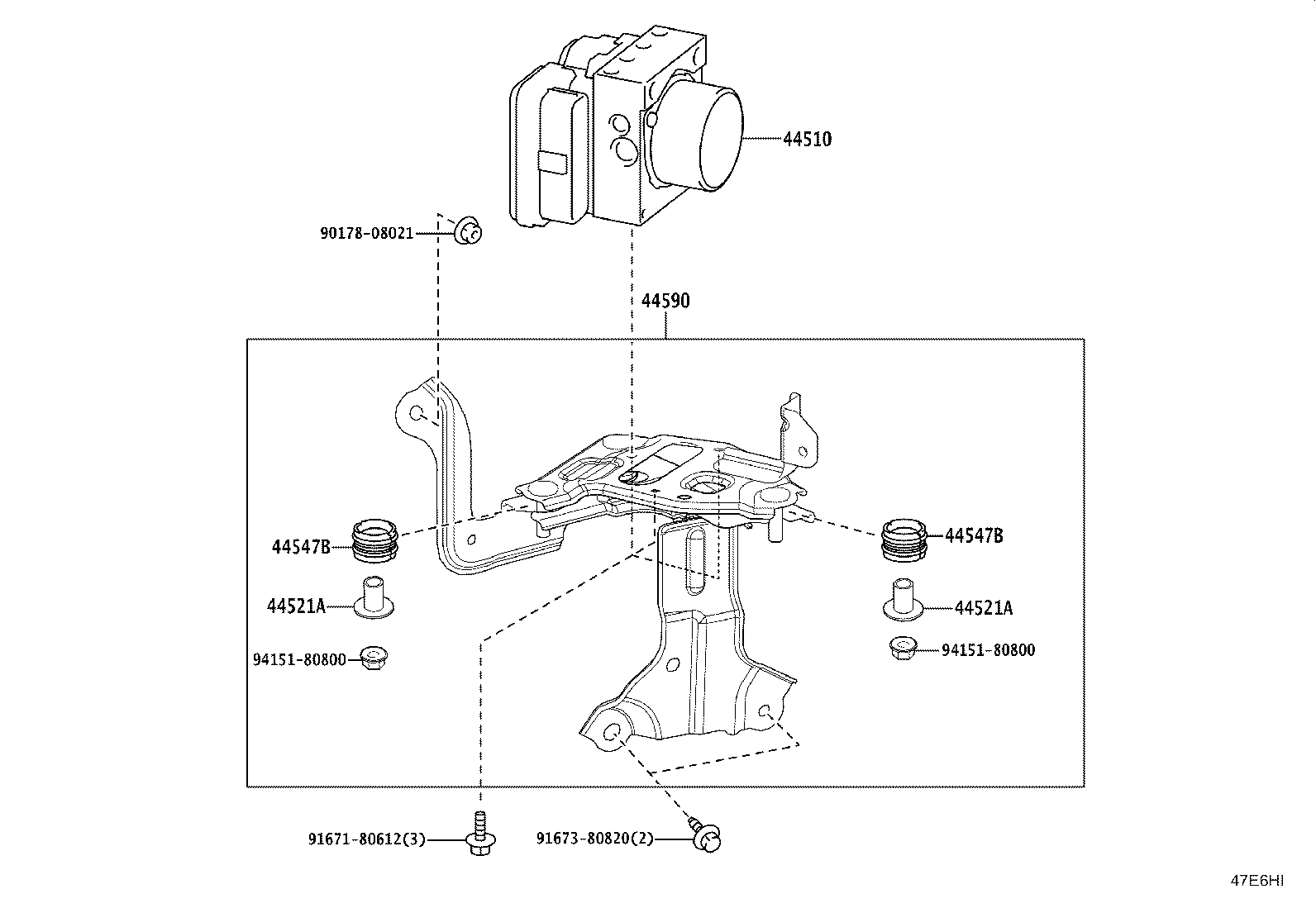 44050-30M71 ACTUATOR ASSY, BRAKE product image