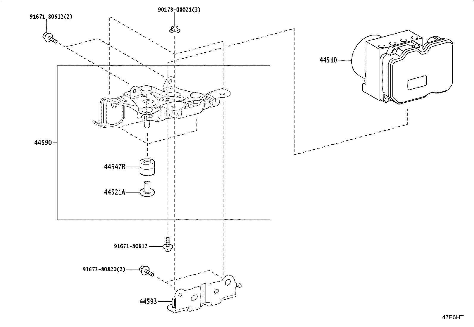 44050-0G010 ACTUATOR ASSY, BRAKE product image