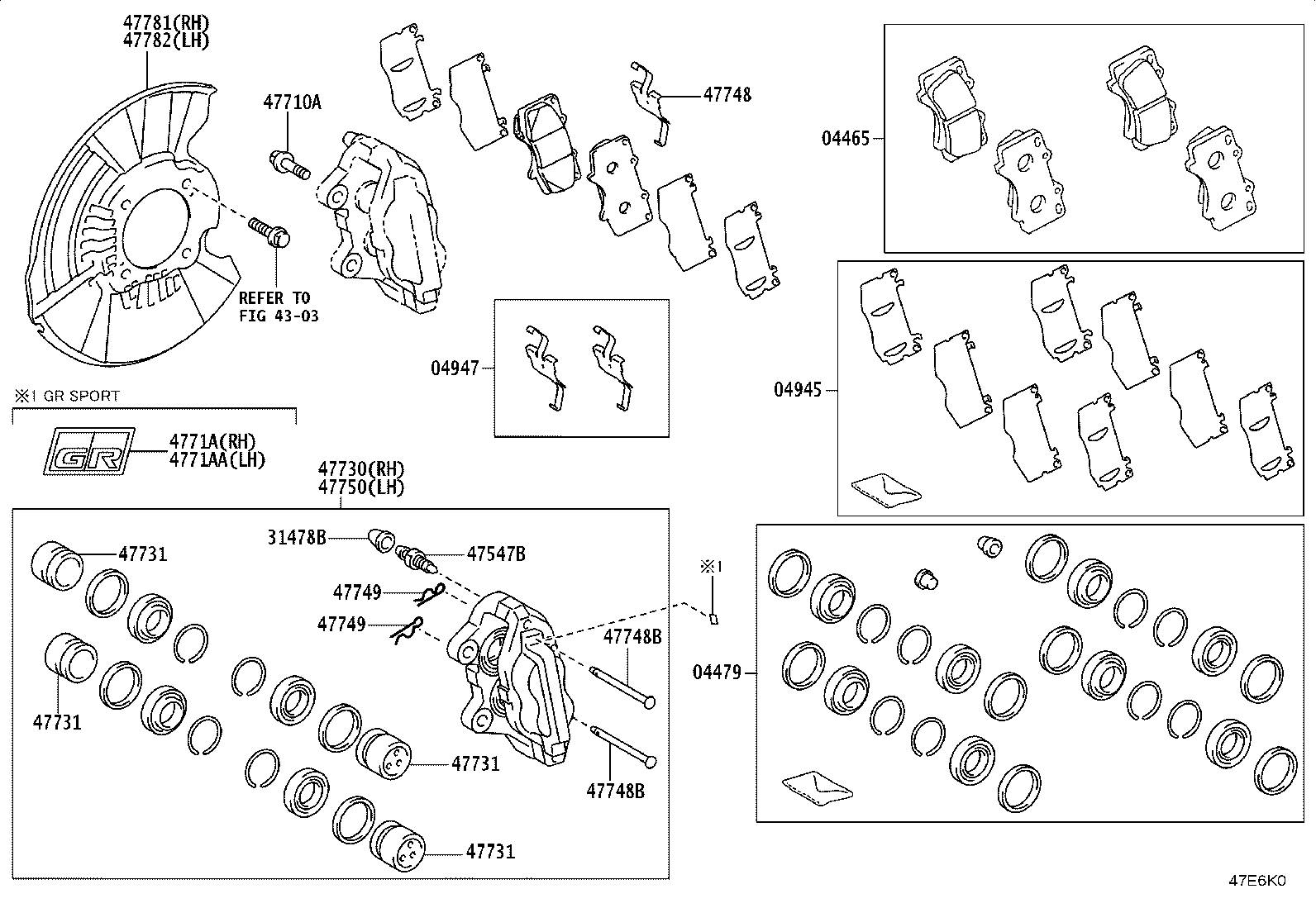 47781-0K340 COVER, DISC BRAKE DUST, FRONT RH product image