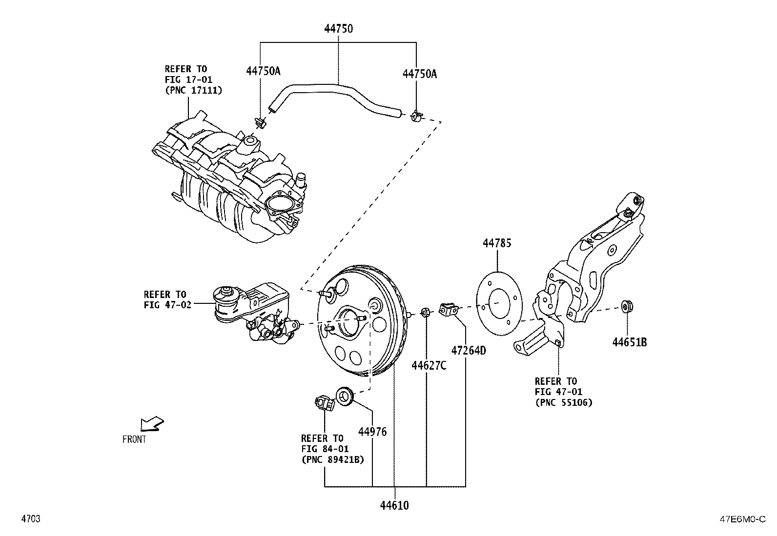 47264-BZ140 CLEVIS, BRAKE MASTER CYLINDER PUSH ROD product image