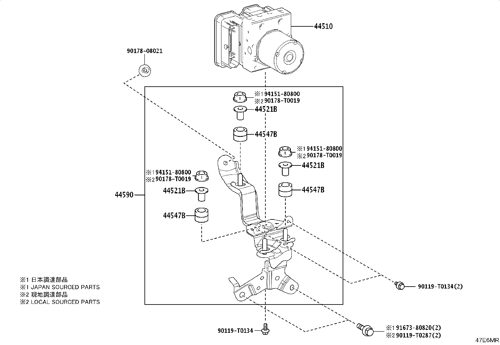 44050-33J20 ACTUATOR ASSY, BRAKE product image