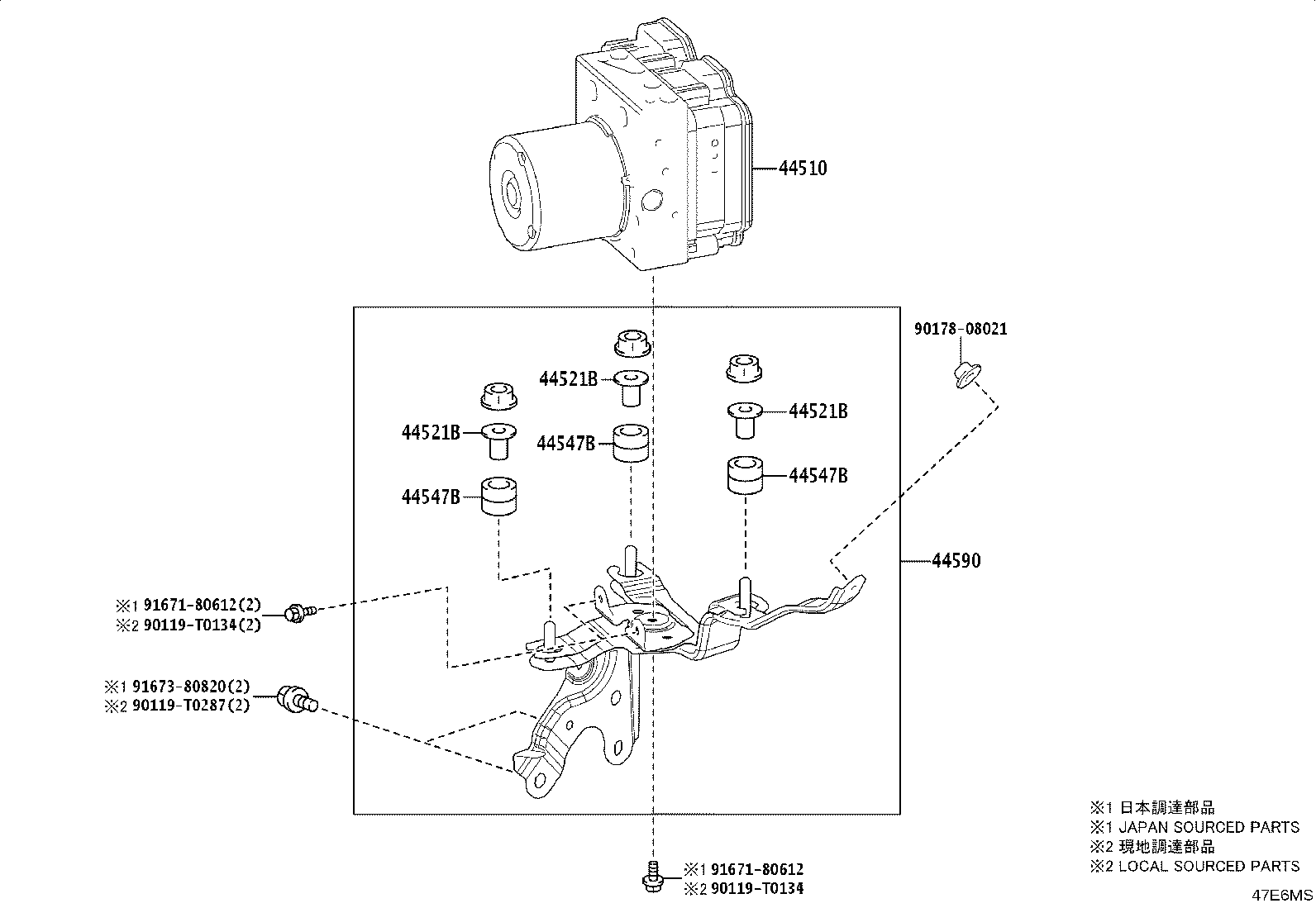 44050-33J20 ACTUATOR ASSY, BRAKE product image