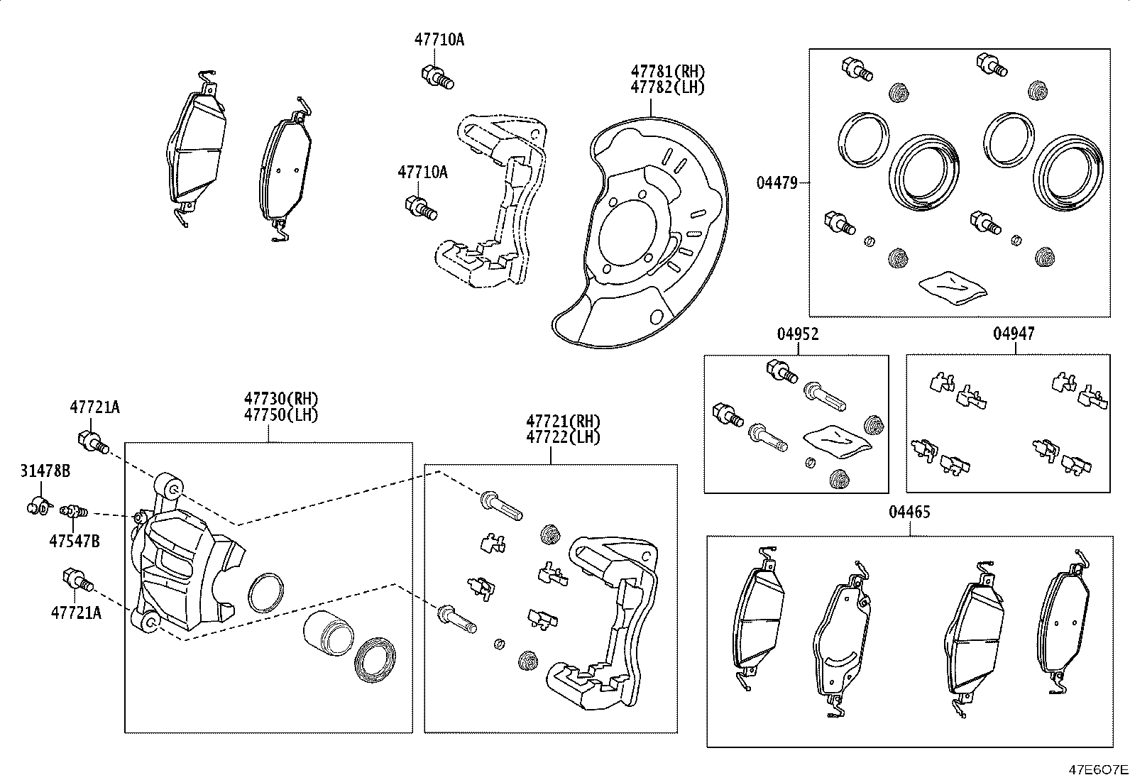 04465-02660 PAD KIT, DISC BRAKE, FRONT product image