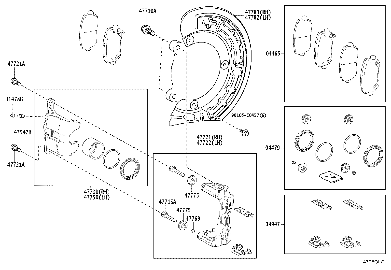 04465-02680 PAD KIT, DISC BRAKE, FRONT product image