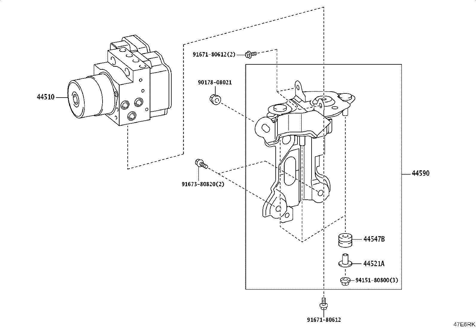 44050-48N00 ACTUATOR ASSY, BRAKE product image