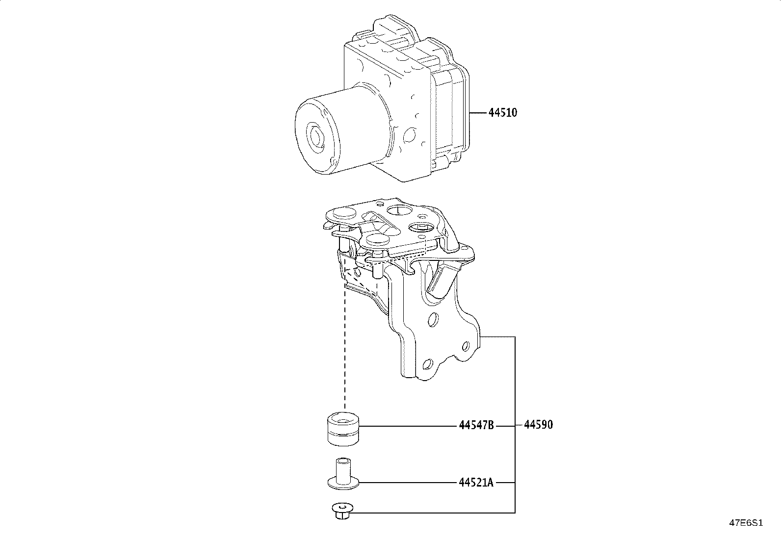 44050-16230 ACTUATOR ASSY, BRAKE product image