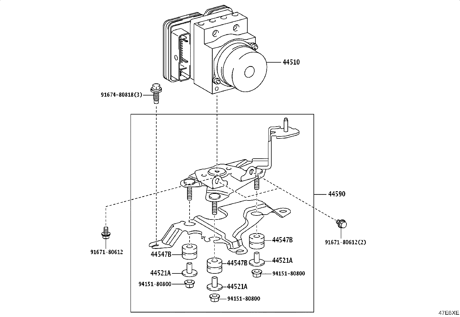 44050-V3370 ACTUATOR ASSY, BRAKE product image