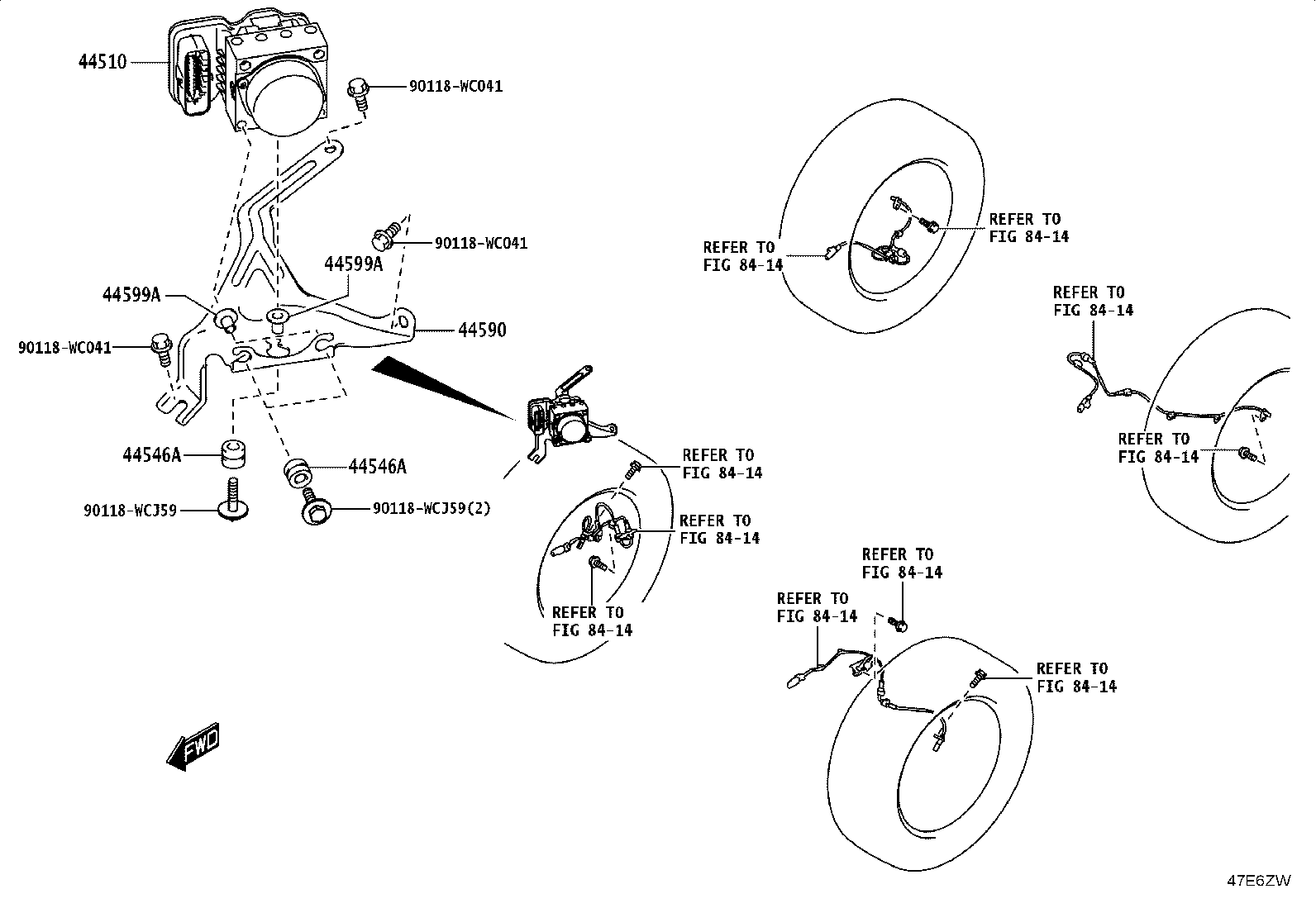 44050-WC023 ACTUATOR ASSY, BRAKE product image