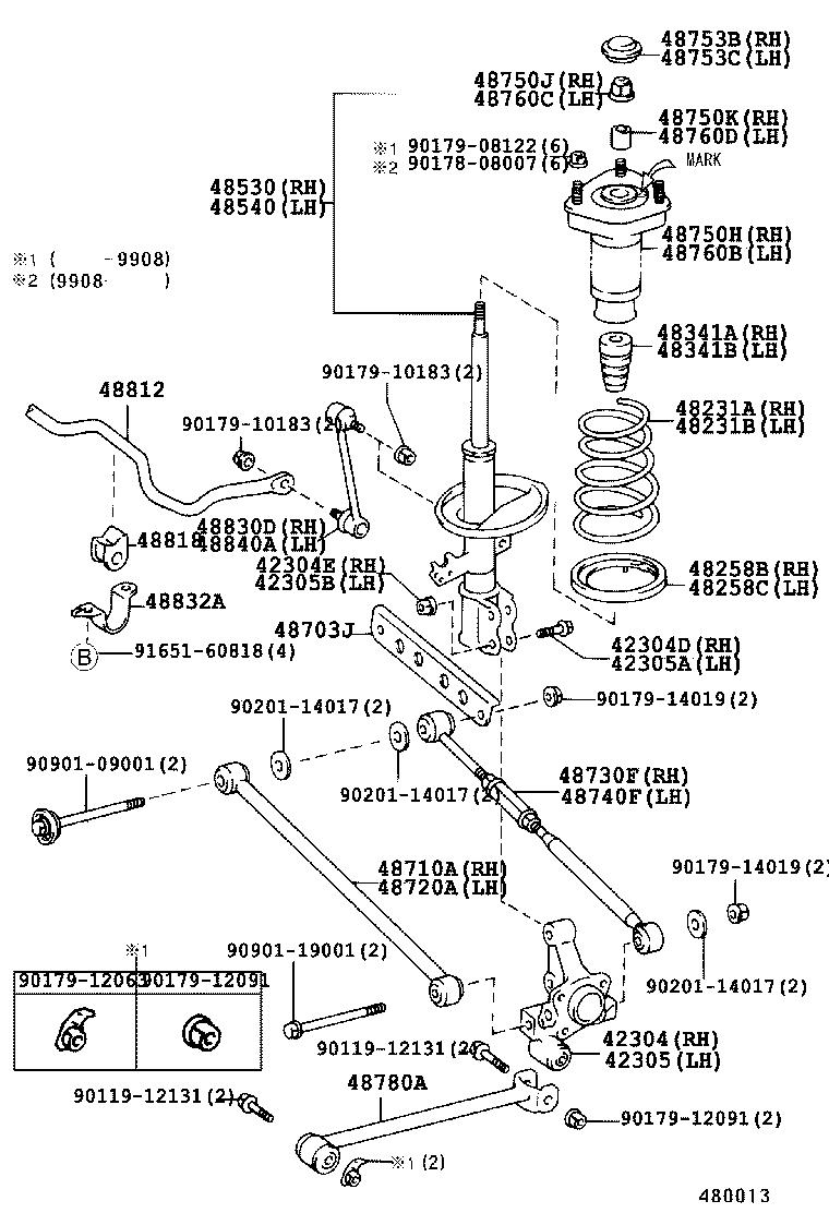 48231-33320 SPRING, COIL, REAR RH product image