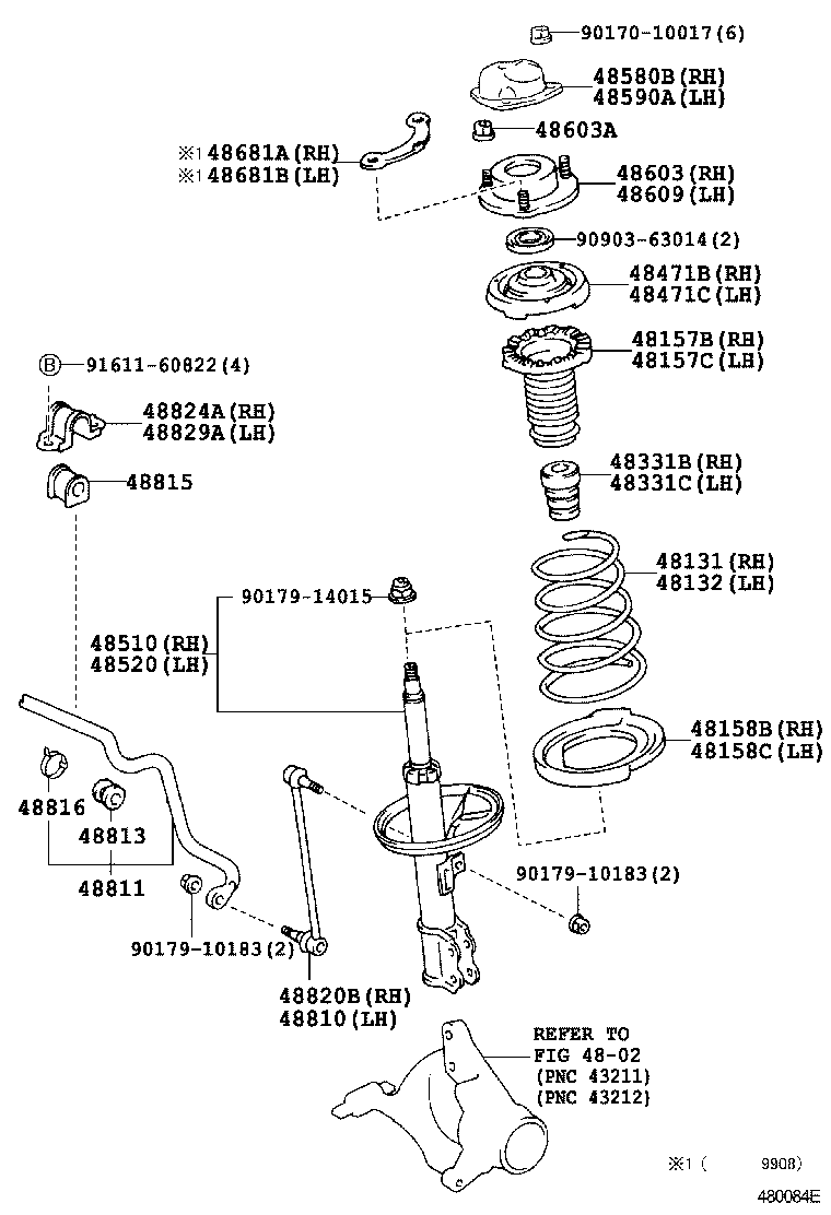 48131-3T180 SPRING, FRONT COIL, RH product image