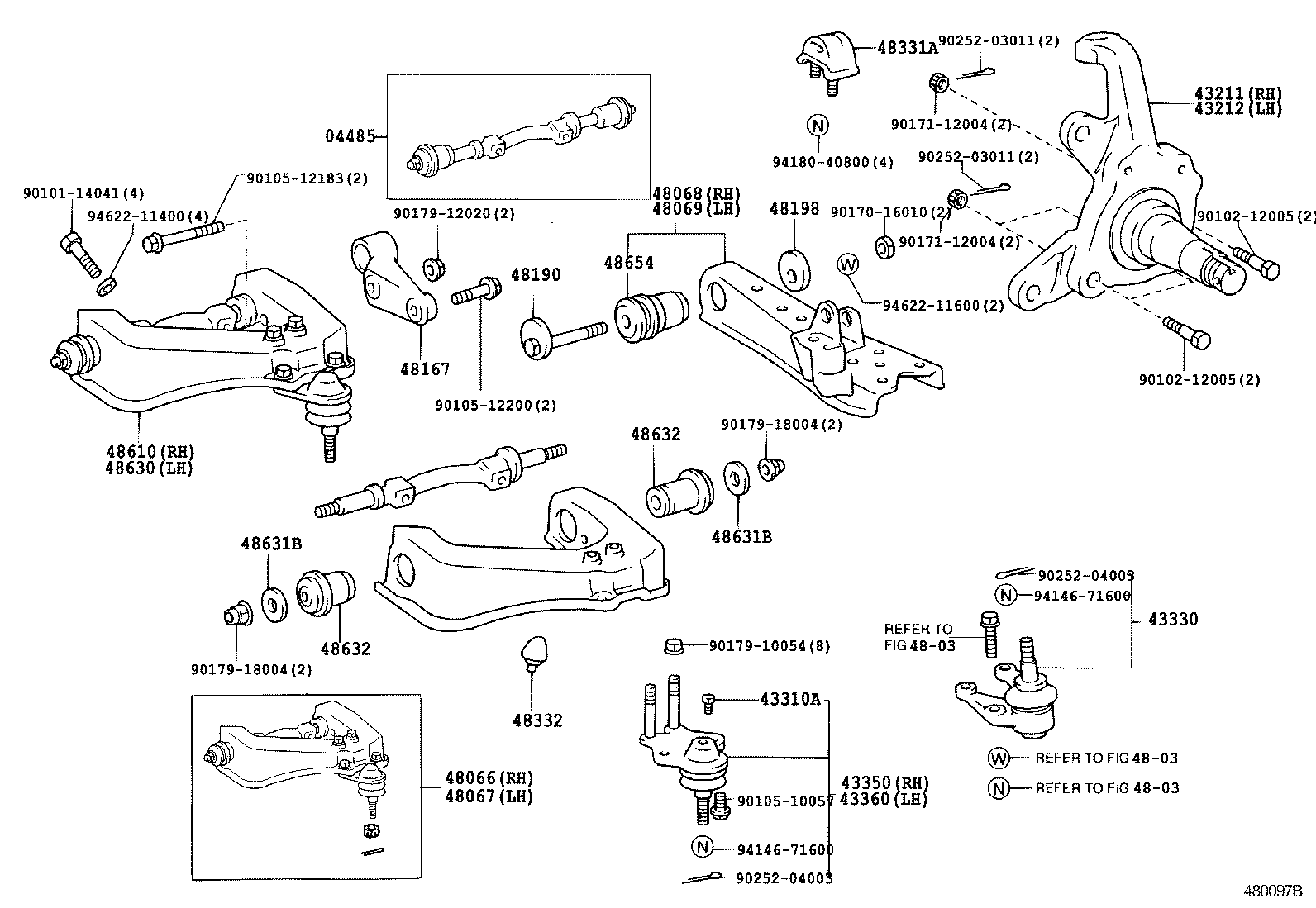 48061-26050 BUSH, LOWER ARM product image