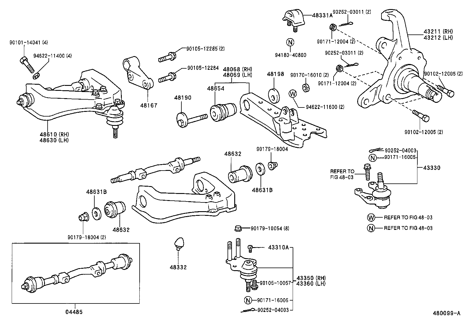 48061-26050 BUSH, LOWER ARM product image