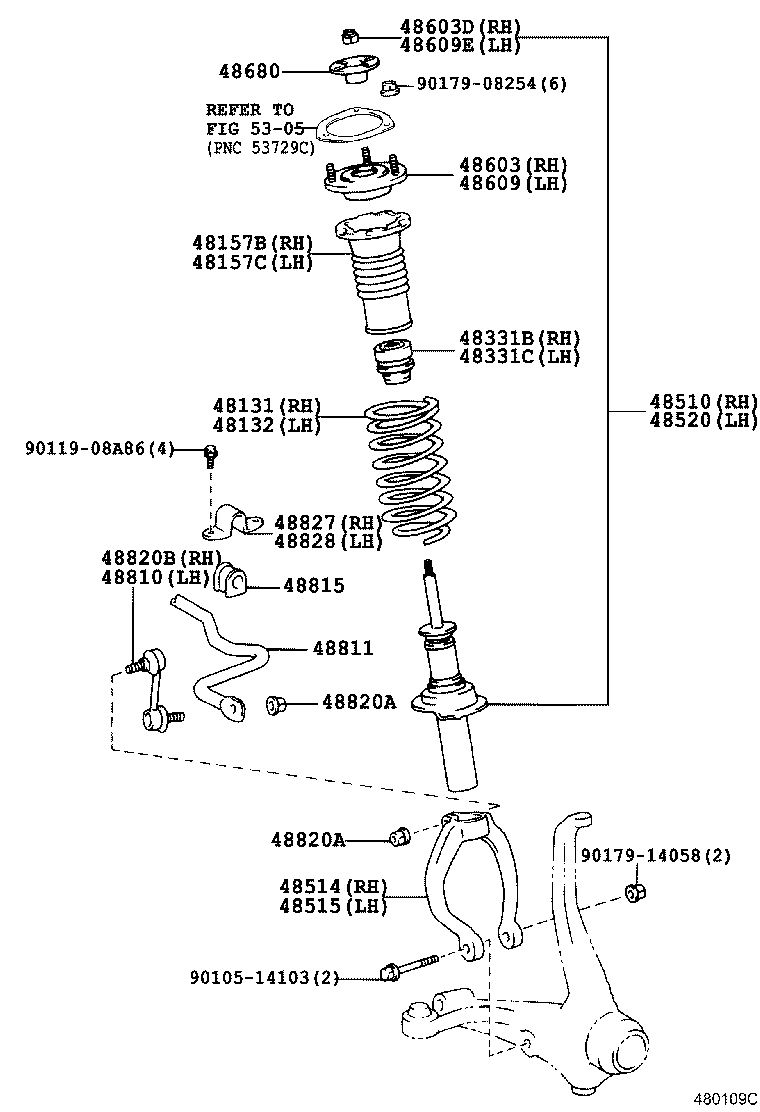 48131-2C180 SPRING, FRONT COIL, RH product image