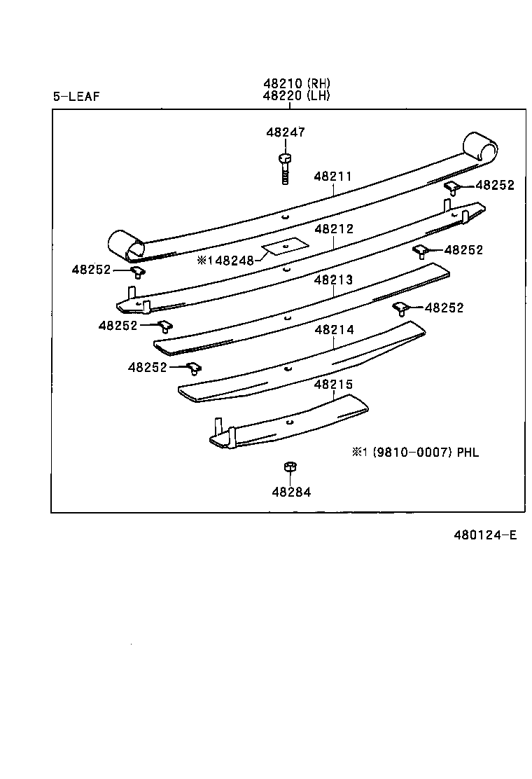 04483-0B010 SHACKLE KIT, REAR SPRING product image