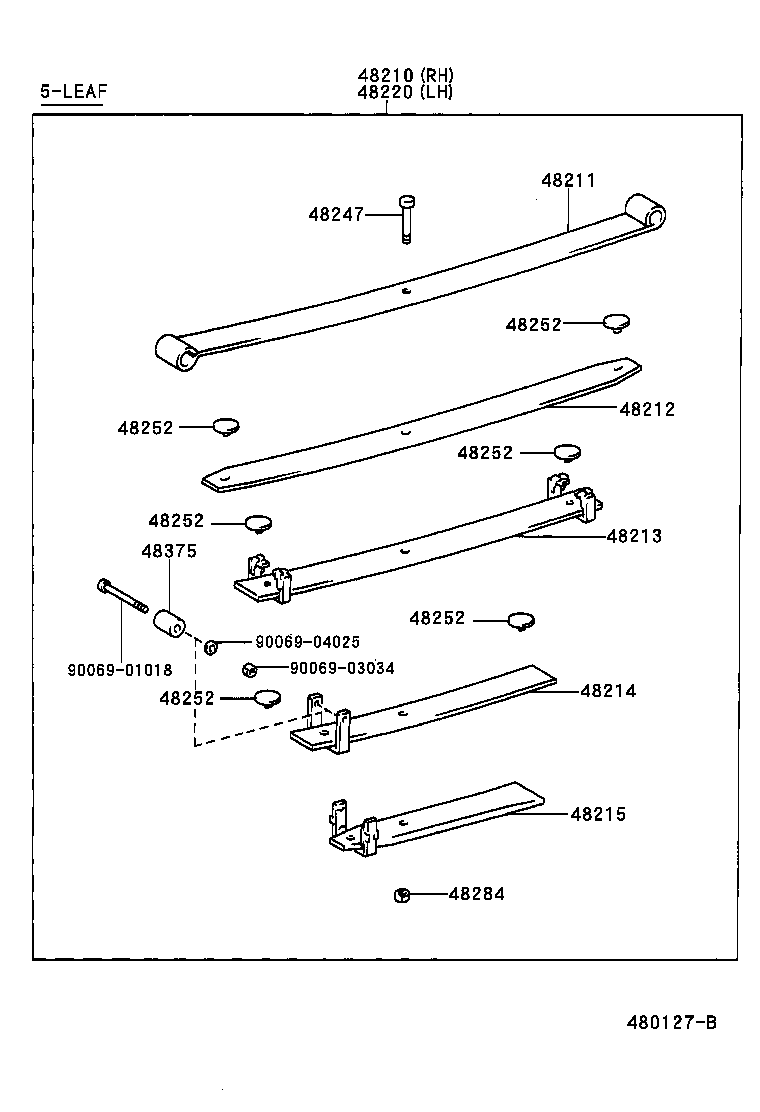 04483-0B010 SHACKLE KIT, REAR SPRING product image