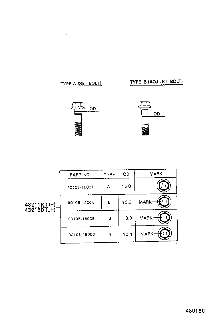 48068-12160 ARM SUB-ASSY, FRONT SUSPENSION, LOWER NO.1 RH product image
