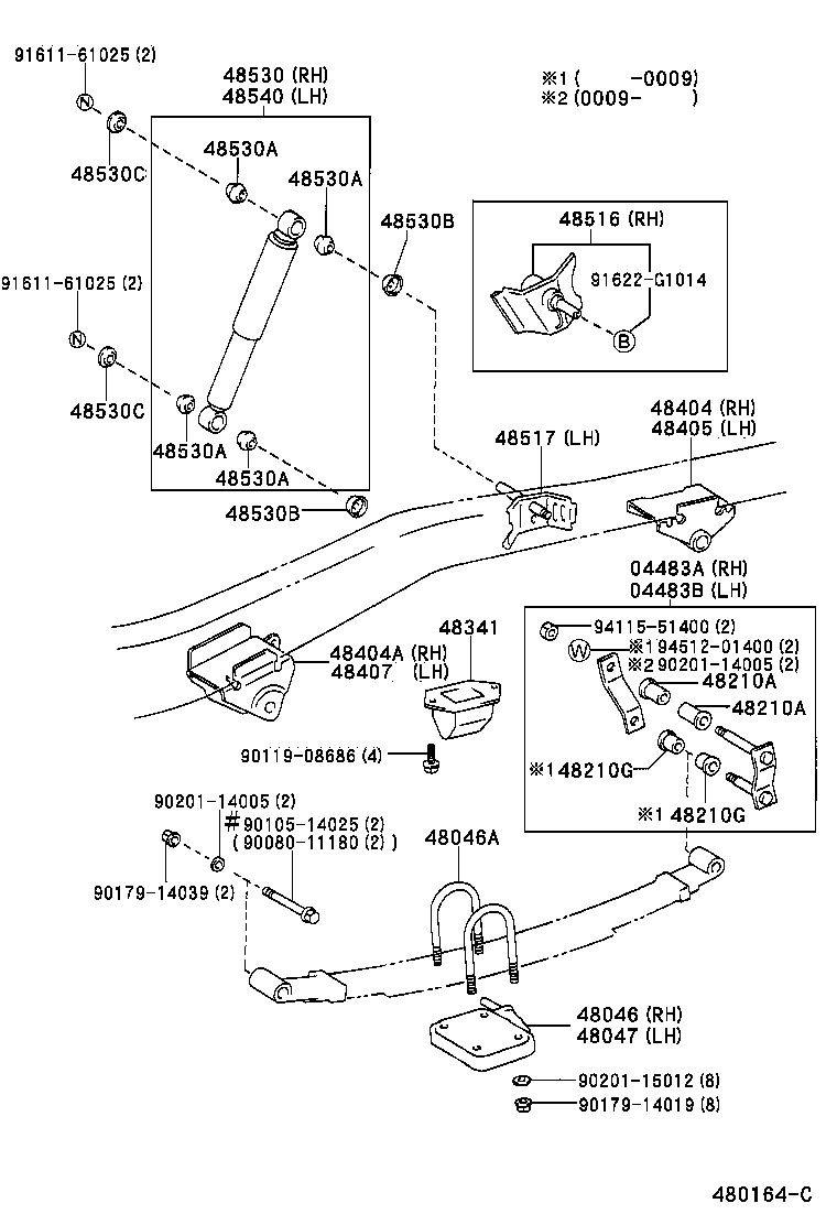 48210-04032 SPRING ASSY, REAR RH product image