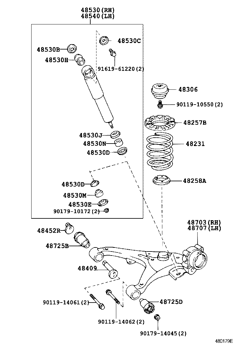 48815-26340 BUSH, STABILIZER(FOR REAR) product image