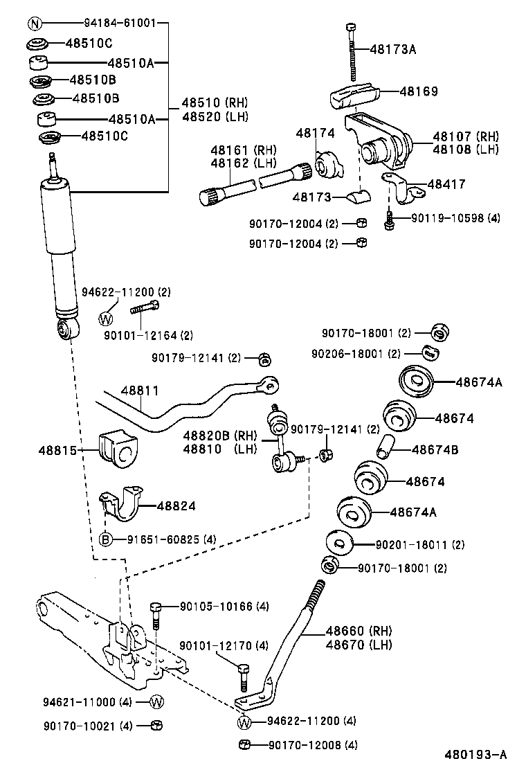 48815-26270 BUSH, FRONT STABILIZER BAR, NO.1 product image