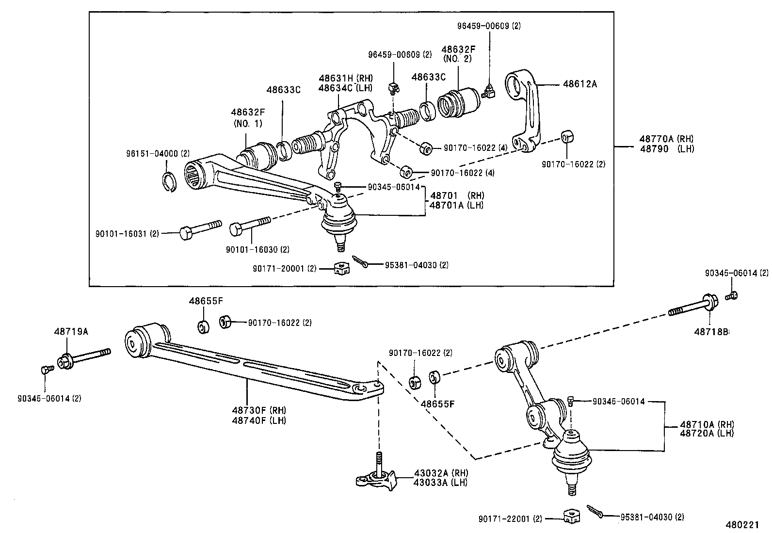 48532-65011 PIN, REAR SHOCK ABSORBER PIVOT product image