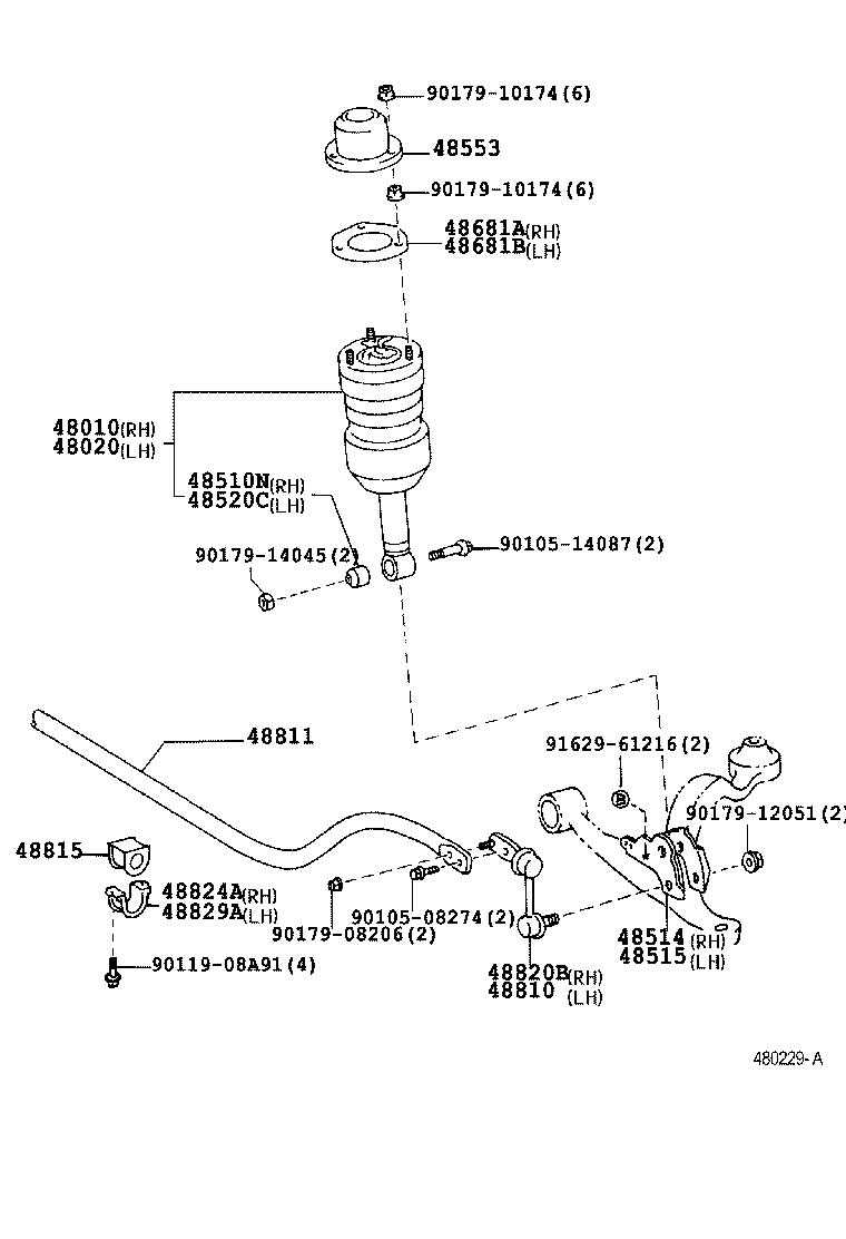 48131-3A110 SPRING, FRONT COIL, RH product image