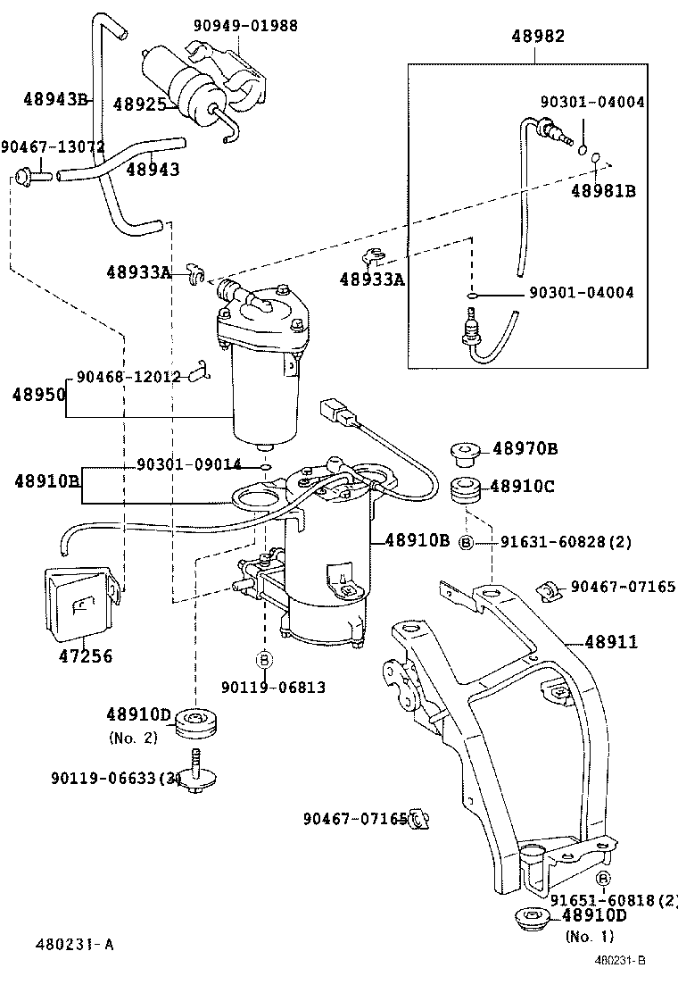 44753-30080 CLAMP, HEIGHT CONTROL TUBE, NO.2 product image