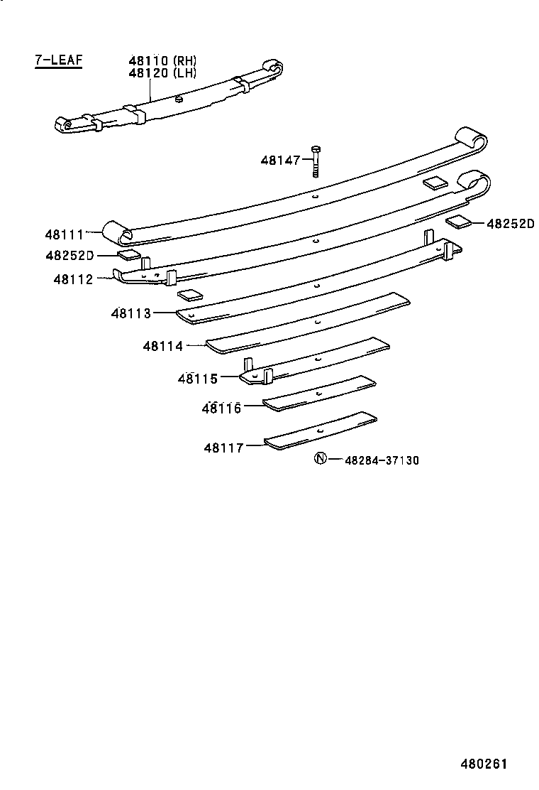 48131-60491 SPRING, FRONT COIL, RH product image