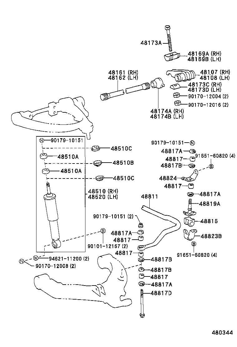 48101-36042 LEAF, FRONT SPRING, NO.1 product image