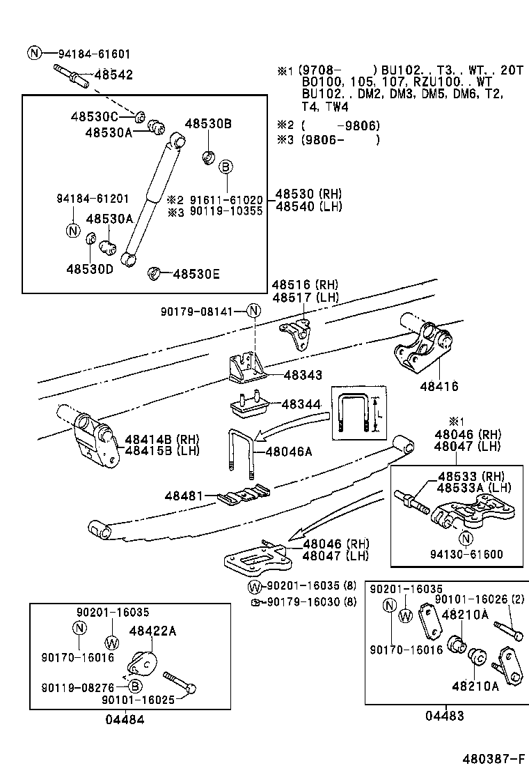 48202-3B443 LEAF, REAR SPRING, NO.3 product image