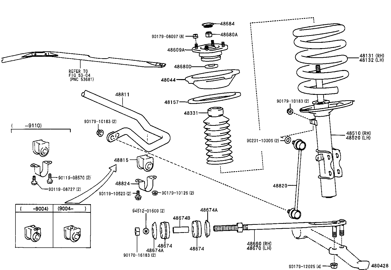 48157-17020 INSULATOR, FRONT COIL SPRING, UPPER product image