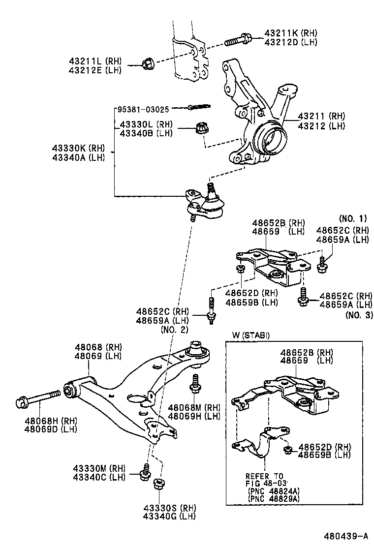 90080-10130 BOLT (FOR FRONT LOWER BALL JOINT RH) product image