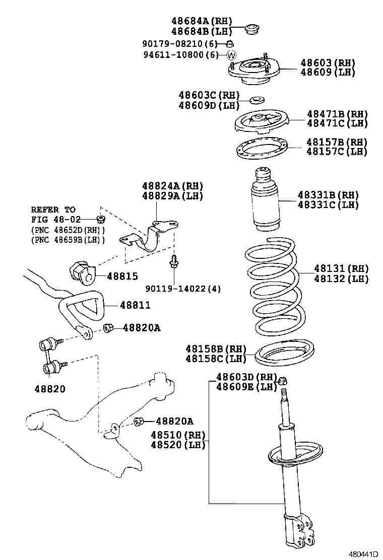 48157-02030 INSULATOR, FRONT COIL SPRING, UPPER RH product image